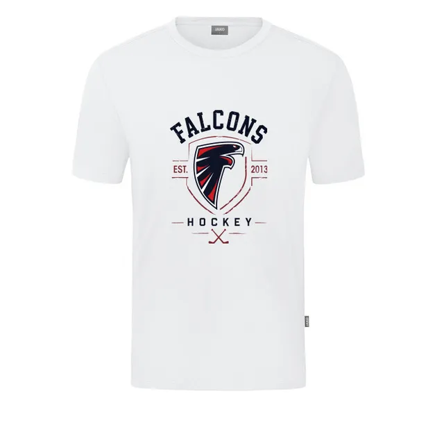 T-Shirt · Weiß mit Wappenmotiv · HC Falcons